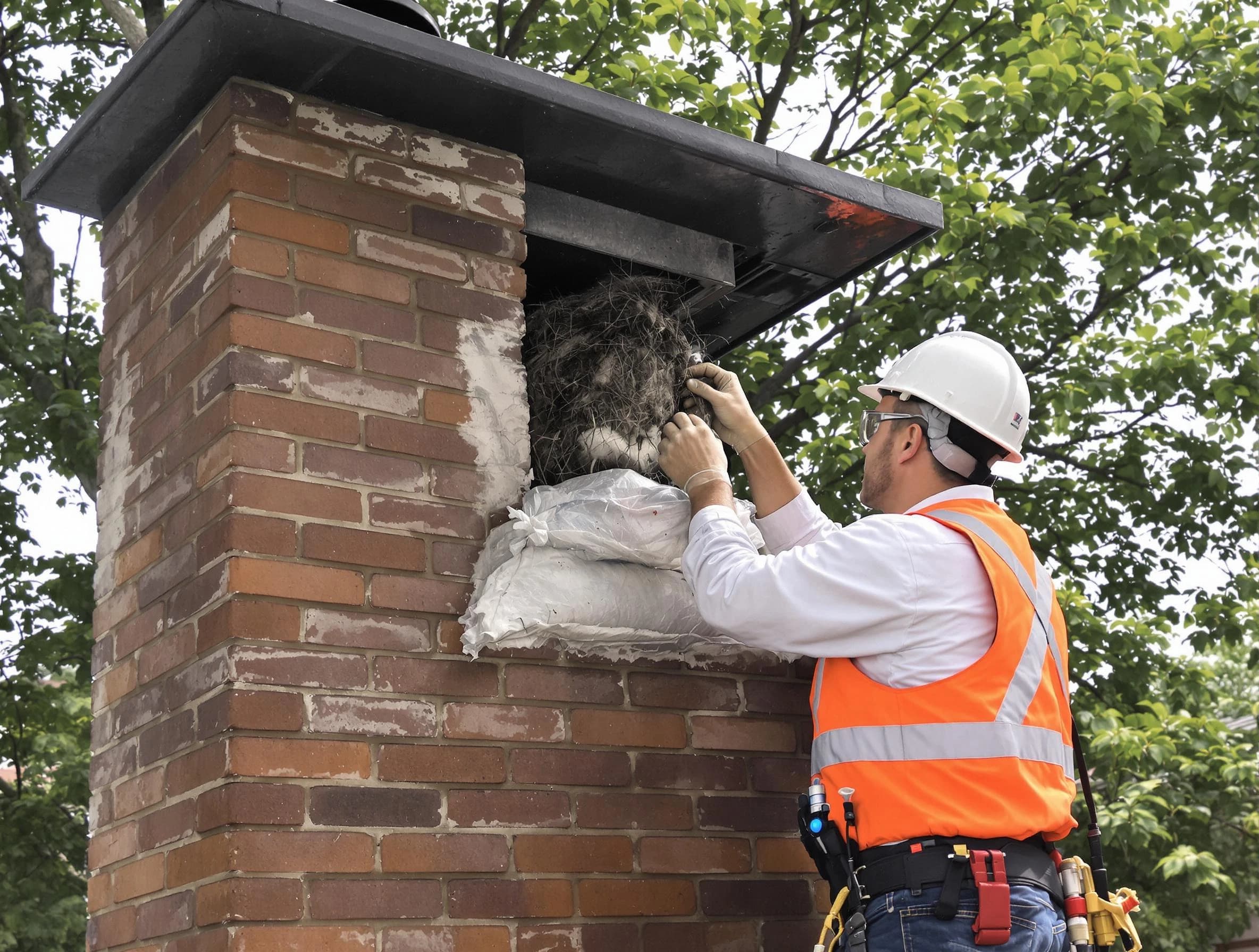 Humane removal of debris and animals by Marshall Chimney Sweep in Marshall, PA