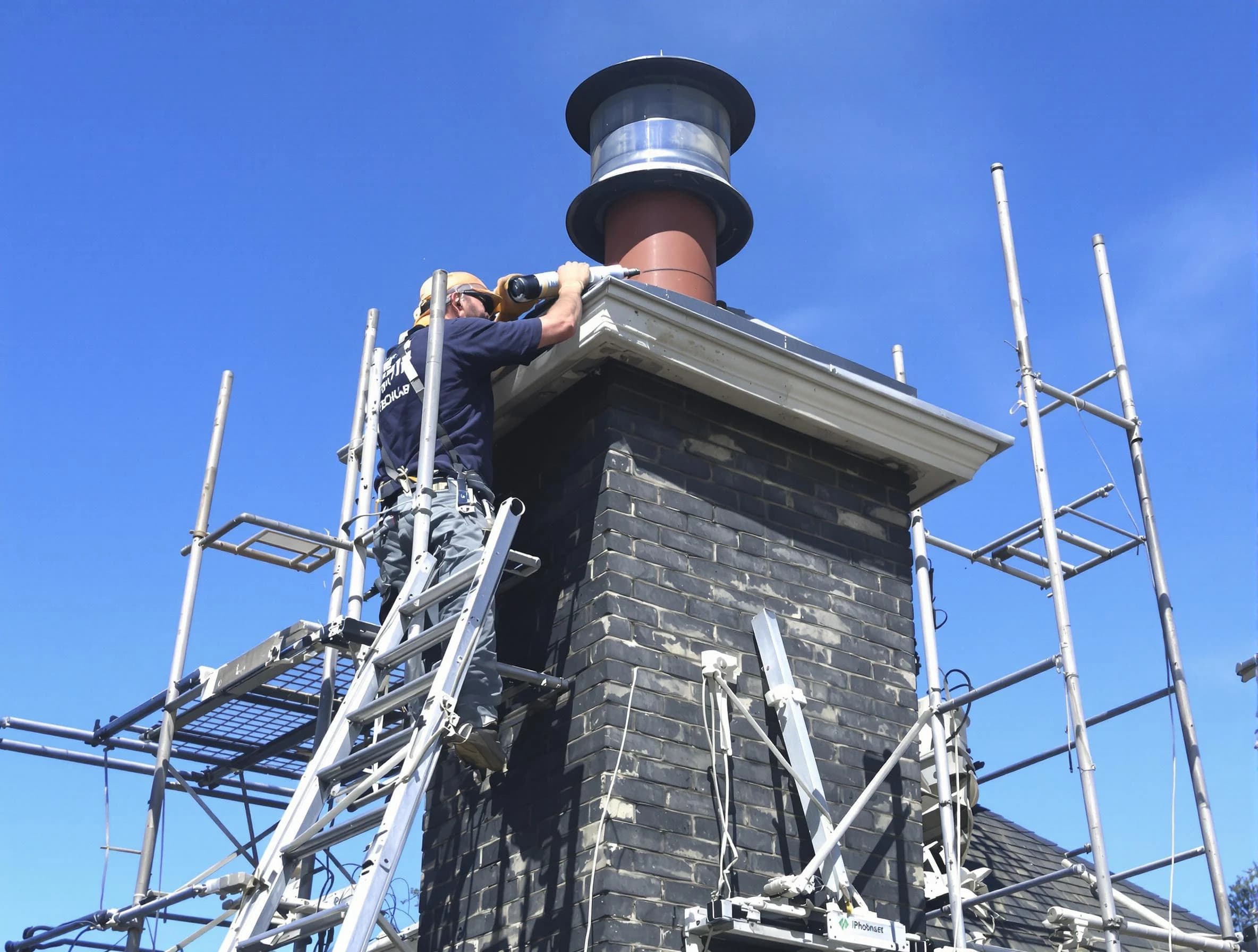 Sturdy chimney crown finished by Marshall Chimney Sweep in Marshall, PA