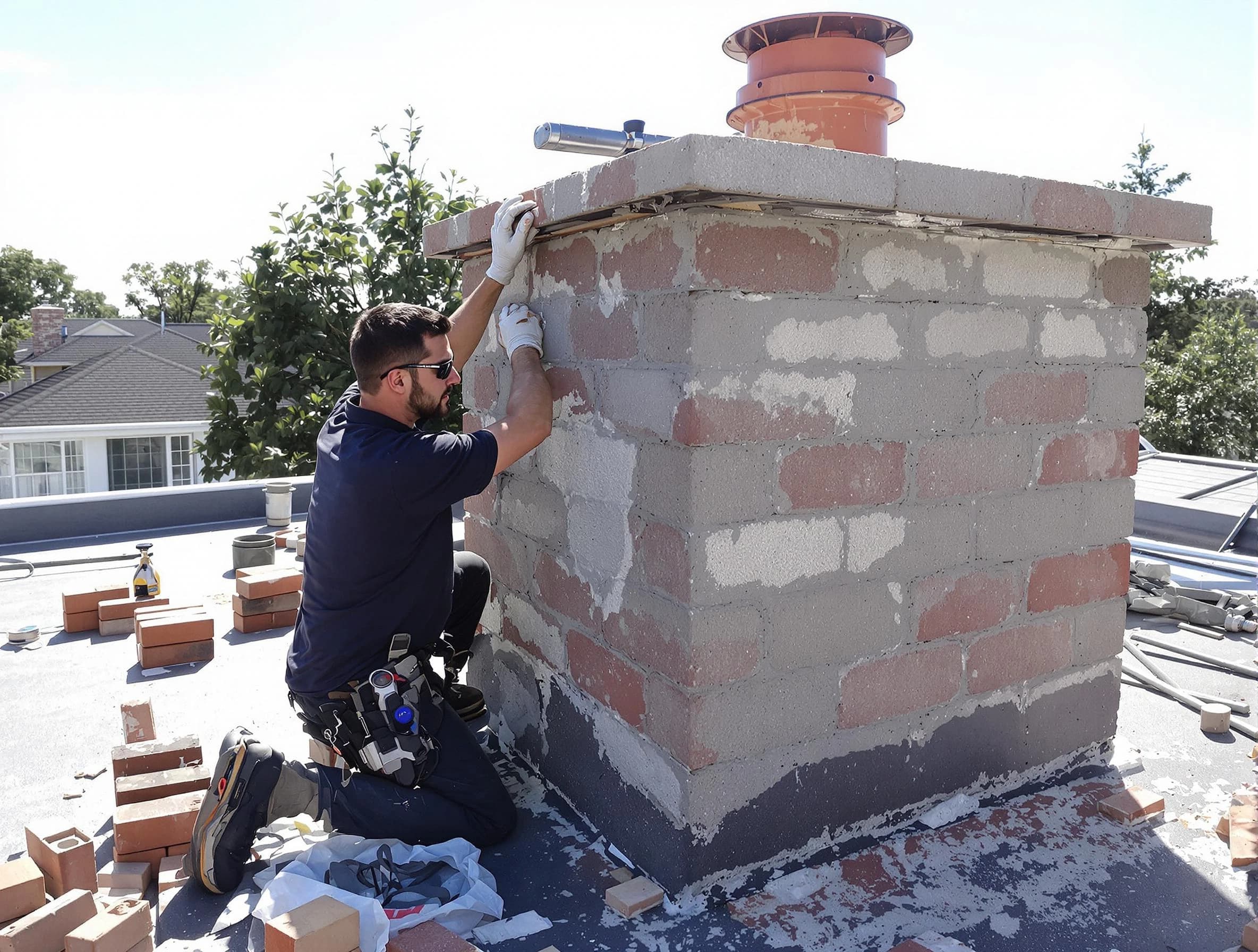 Advanced chimney repair process by Marshall Chimney Sweep in Marshall, PA