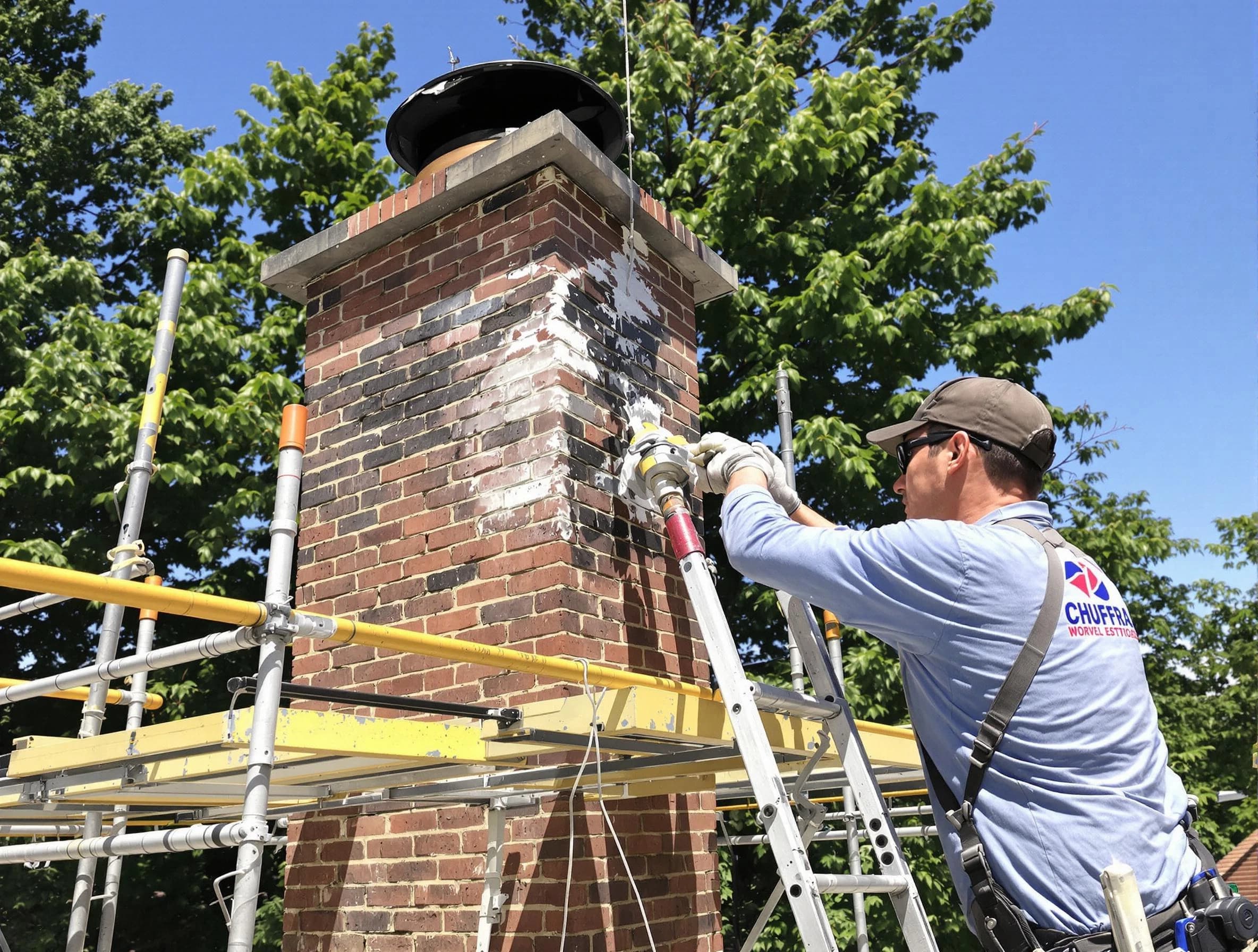 Structural chimney repair by Marshall Chimney Sweep in Marshall, PA