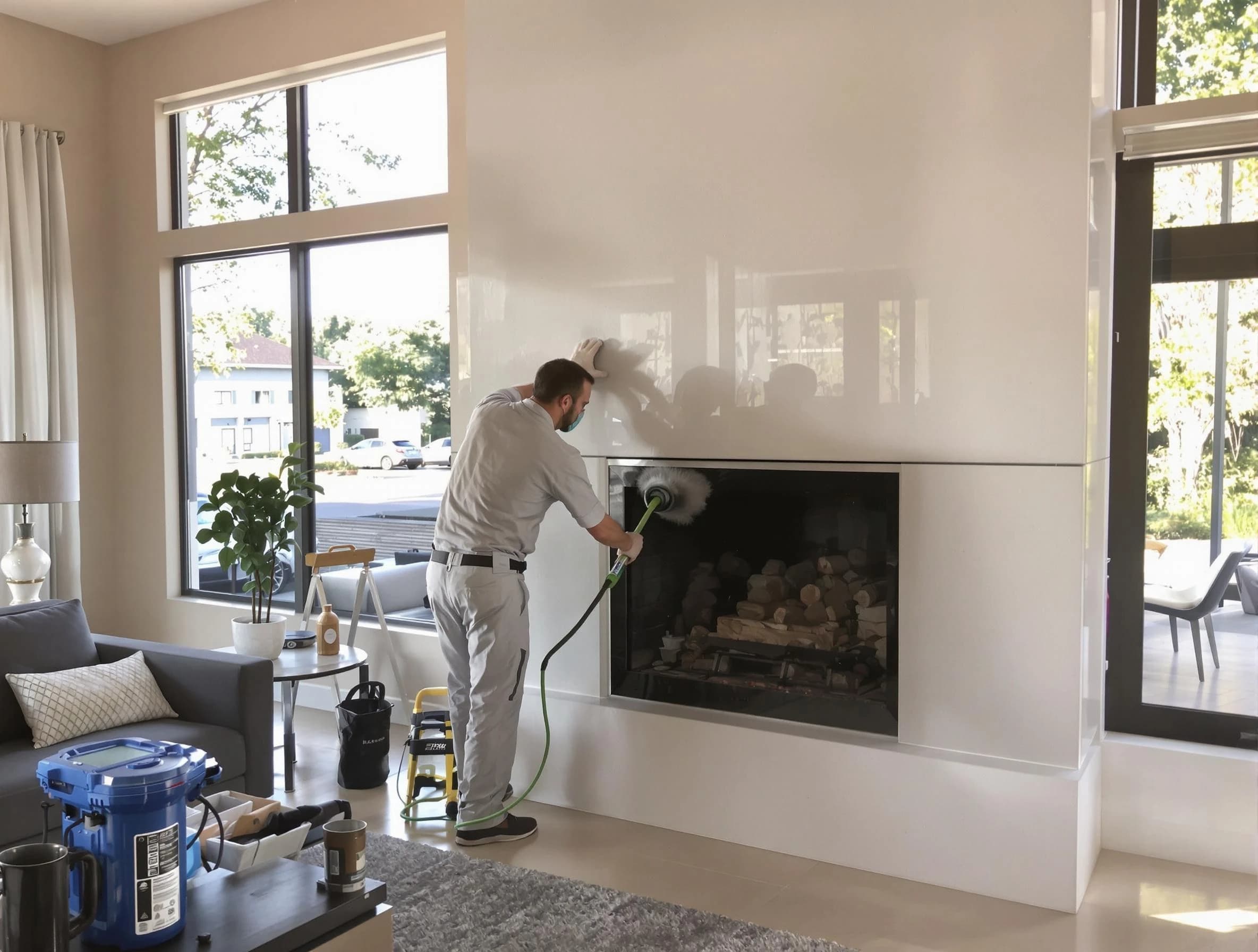 Marshall Chimney Sweep performing thorough soot removal in Marshall, PA