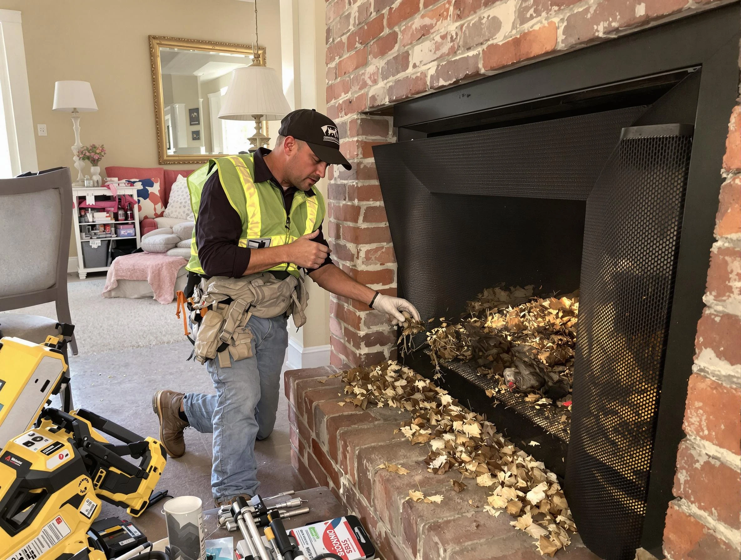 Safe screening installation by Marshall Chimney Sweep in Marshall, PA