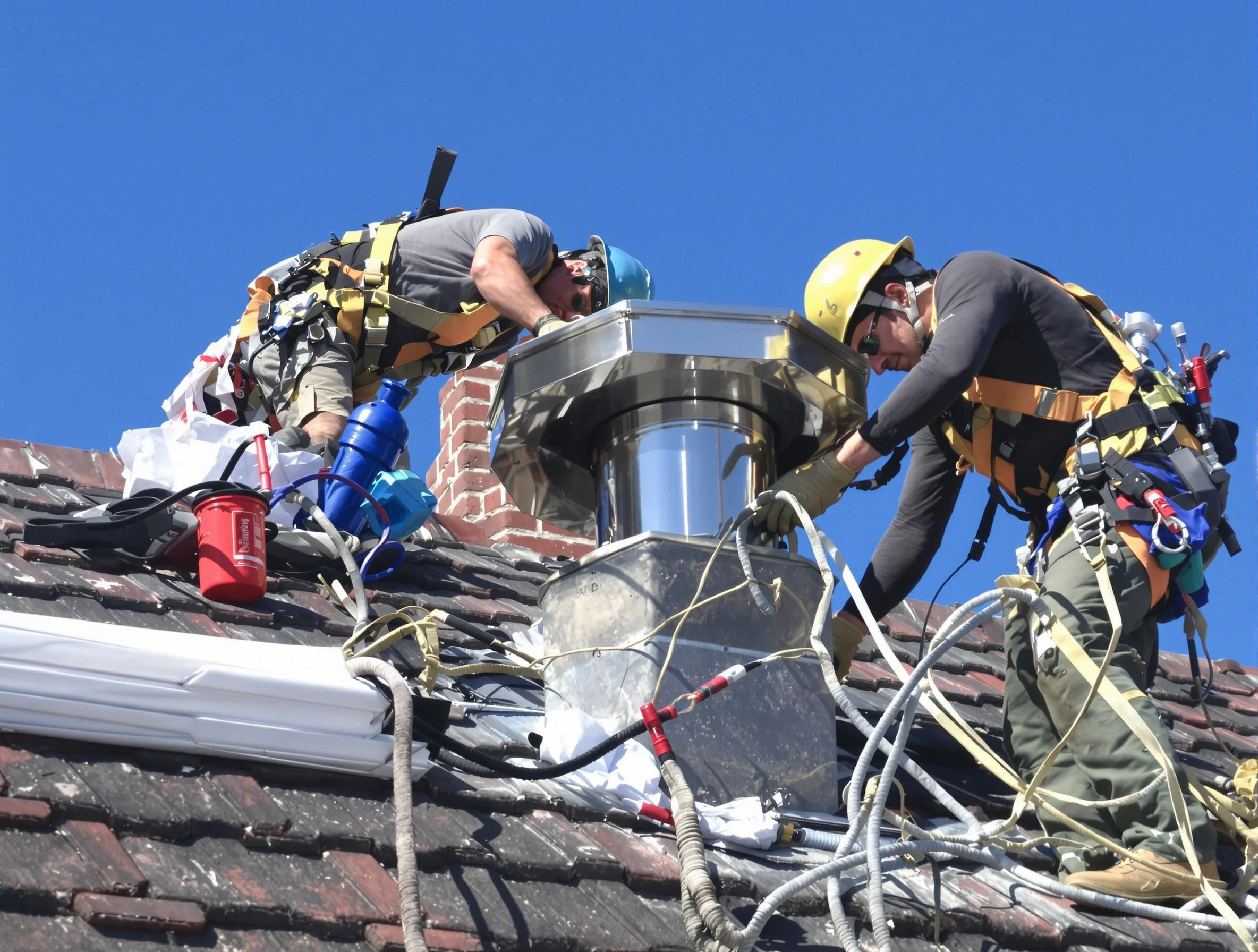 Protective chimney cap installed by Marshall Chimney Sweep in Marshall, PA