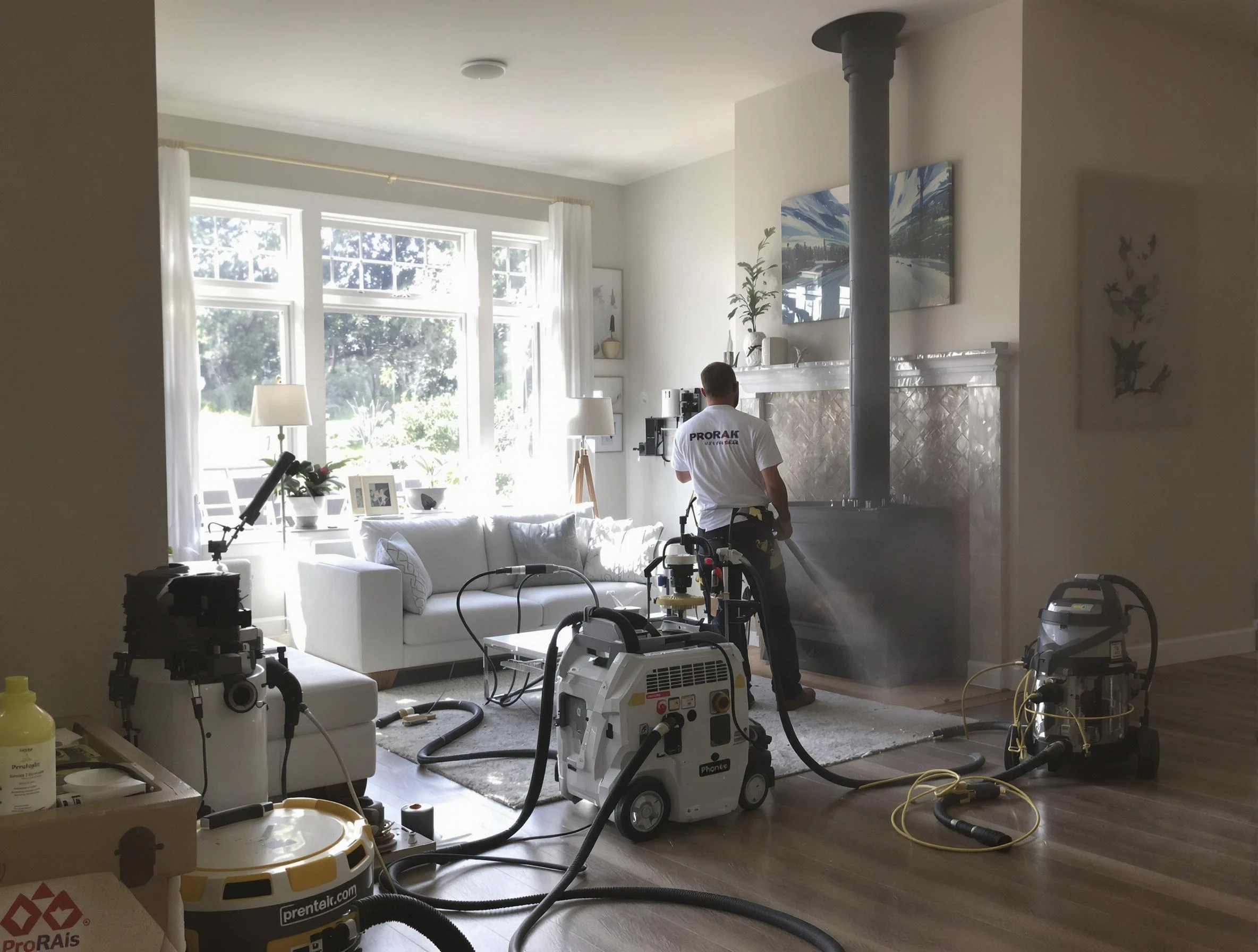 Soot removal service by Marshall Chimney Sweep for a fireplace in Marshall, PA